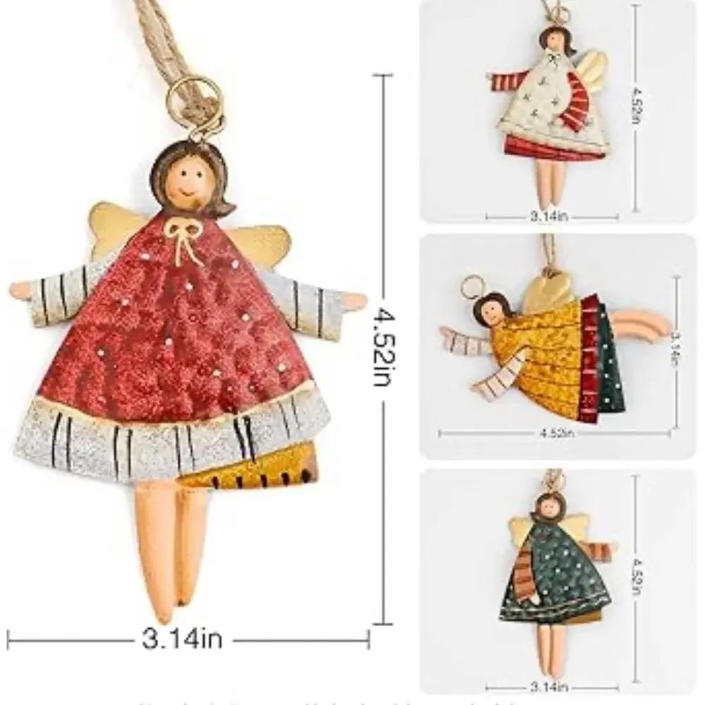 4 WickedAF Angel Themed Christmas Ornaments